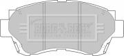 BBP1377 Sada brzdových platničiek kotúčovej brzdy BORG & BECK