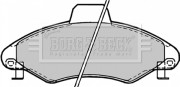 BBP1382 Sada brzdových platničiek kotúčovej brzdy BORG & BECK