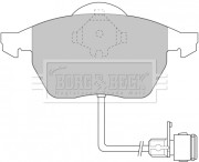 BBP1392 Sada brzdových platničiek kotúčovej brzdy BORG & BECK