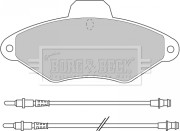 BBP1400 Sada brzdových platničiek kotúčovej brzdy BORG & BECK