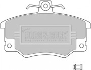 BBP1410 Sada brzdových platničiek kotúčovej brzdy BORG & BECK