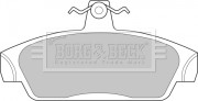 BBP1411 Sada brzdových platničiek kotúčovej brzdy BORG & BECK