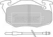 BBP1414 Sada brzdových platničiek kotúčovej brzdy BORG & BECK