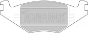 BBP1415 Sada brzdových platničiek kotúčovej brzdy BORG & BECK