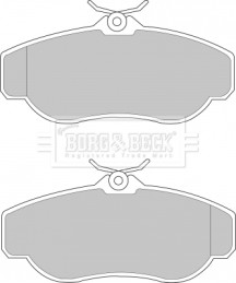 BBP1429 Sada brzdových platničiek kotúčovej brzdy BORG & BECK