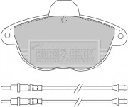 BBP1455 Sada brzdových platničiek kotúčovej brzdy BORG & BECK