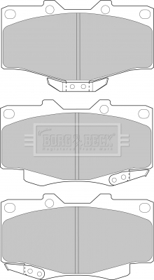 BBP1469 Sada brzdových platničiek kotúčovej brzdy BORG & BECK