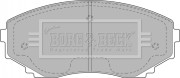 BBP1472 Sada brzdových platničiek kotúčovej brzdy BORG & BECK