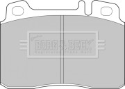 BBP1492 Sada brzdových platničiek kotúčovej brzdy BORG & BECK
