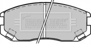 BBP1518 Sada brzdových platničiek kotúčovej brzdy BORG & BECK