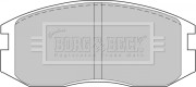BBP1521 Sada brzdových platničiek kotúčovej brzdy BORG & BECK