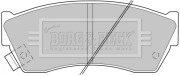 BBP1529 Sada brzdových platničiek kotúčovej brzdy BORG & BECK