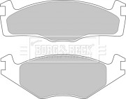 BBP1531 Sada brzdových platničiek kotúčovej brzdy BORG & BECK