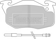 BBP1532 Sada brzdových platničiek kotúčovej brzdy BORG & BECK
