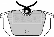 BBP1534 Sada brzdových platničiek kotúčovej brzdy BORG & BECK