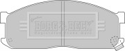 BBP1536 Sada brzdových platničiek kotúčovej brzdy BORG & BECK