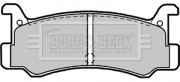 BBP1540 Sada brzdových platničiek kotúčovej brzdy BORG & BECK
