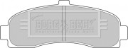 BBP1541 Sada brzdových platničiek kotúčovej brzdy BORG & BECK
