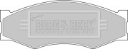 BBP1551 Sada brzdových platničiek kotúčovej brzdy BORG & BECK