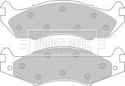 BBP1566 Sada brzdových platničiek kotúčovej brzdy BORG & BECK