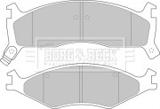 BBP1573 Sada brzdových platničiek kotúčovej brzdy BORG & BECK