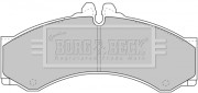 BBP1589 Sada brzdových platničiek kotúčovej brzdy BORG & BECK