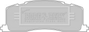 BBP1593 Sada brzdových platničiek kotúčovej brzdy BORG & BECK