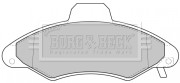 BBP1600 Sada brzdových platničiek kotúčovej brzdy BORG & BECK