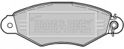 BBP1622 Sada brzdových platničiek kotúčovej brzdy BORG & BECK