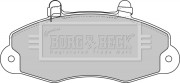 BBP1624 Sada brzdových platničiek kotúčovej brzdy BORG & BECK