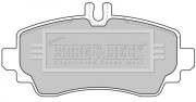 BBP1634 Sada brzdových platničiek kotúčovej brzdy BORG & BECK