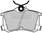 BBP1653 Sada brzdových platničiek kotúčovej brzdy BORG & BECK