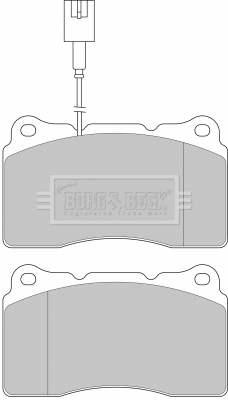 BBP1655 Sada brzdových platničiek kotúčovej brzdy BORG & BECK