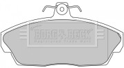 BBP1662 Sada brzdových platničiek kotúčovej brzdy BORG & BECK