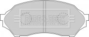 BBP1663 Sada brzdových platničiek kotúčovej brzdy BORG & BECK