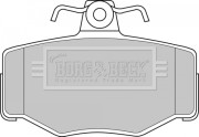 BBP1673 Sada brzdových platničiek kotúčovej brzdy BORG & BECK