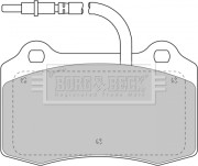 BBP1674 Sada brzdových platničiek kotúčovej brzdy BORG & BECK