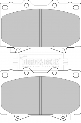 BBP1682 Sada brzdových platničiek kotúčovej brzdy BORG & BECK