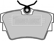 BBP1693 Sada brzdových platničiek kotúčovej brzdy BORG & BECK
