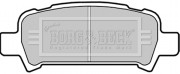 BBP1705 Sada brzdových platničiek kotúčovej brzdy BORG & BECK