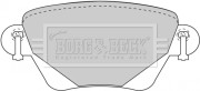 BBP1707 Sada brzdových platničiek kotúčovej brzdy BORG & BECK