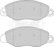 BBP1714 Sada brzdových platničiek kotúčovej brzdy BORG & BECK