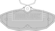 BBP1743 Sada brzdových platničiek kotúčovej brzdy BORG & BECK