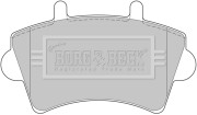 BBP1746 Sada brzdových platničiek kotúčovej brzdy BORG & BECK