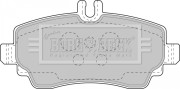 BBP1752 Sada brzdových platničiek kotúčovej brzdy BORG & BECK