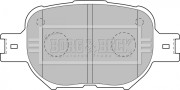 BBP1767 Sada brzdových platničiek kotúčovej brzdy BORG & BECK