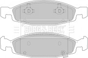 BBP1781 Sada brzdových platničiek kotúčovej brzdy BORG & BECK