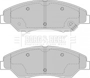 BBP1795 Sada brzdových platničiek kotúčovej brzdy BORG & BECK