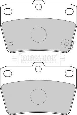BBP1804 Sada brzdových platničiek kotúčovej brzdy BORG & BECK