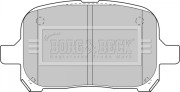 BBP1810 Sada brzdových platničiek kotúčovej brzdy BORG & BECK